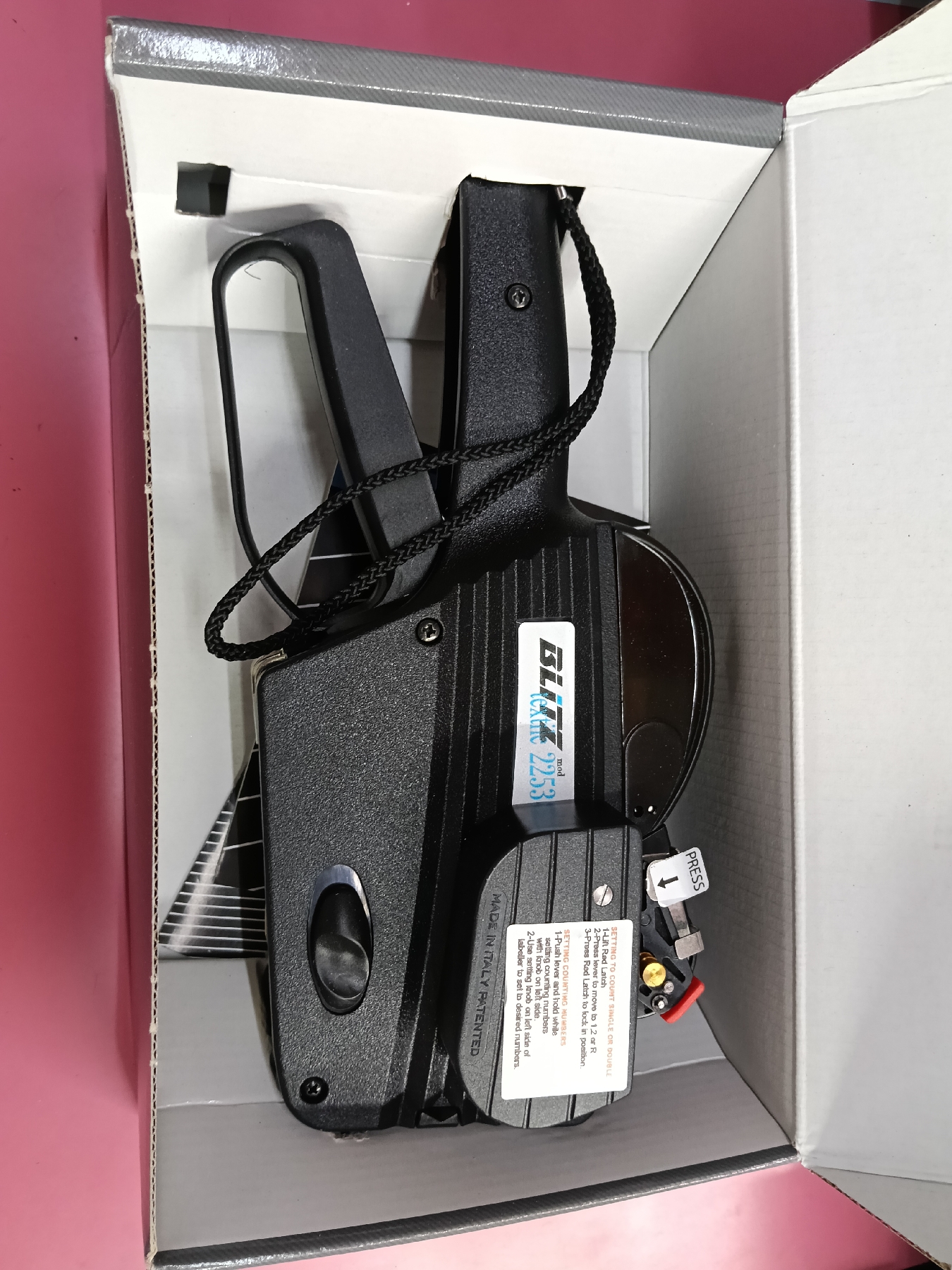 BLITZ 2253 TEXTILE NUMBERING GUN FOR GARMENT MANUFACTURING UNIT - image 2
