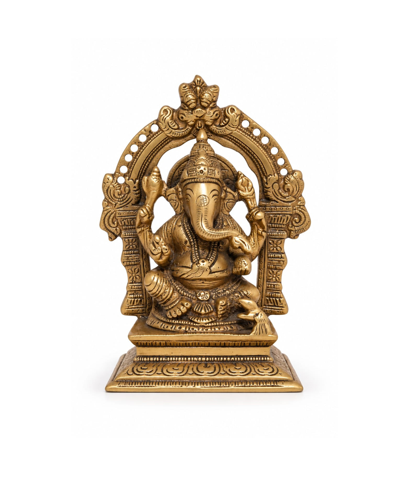 GAJANAN VIGHNAHARTA – BRASS GANESHA IDOL