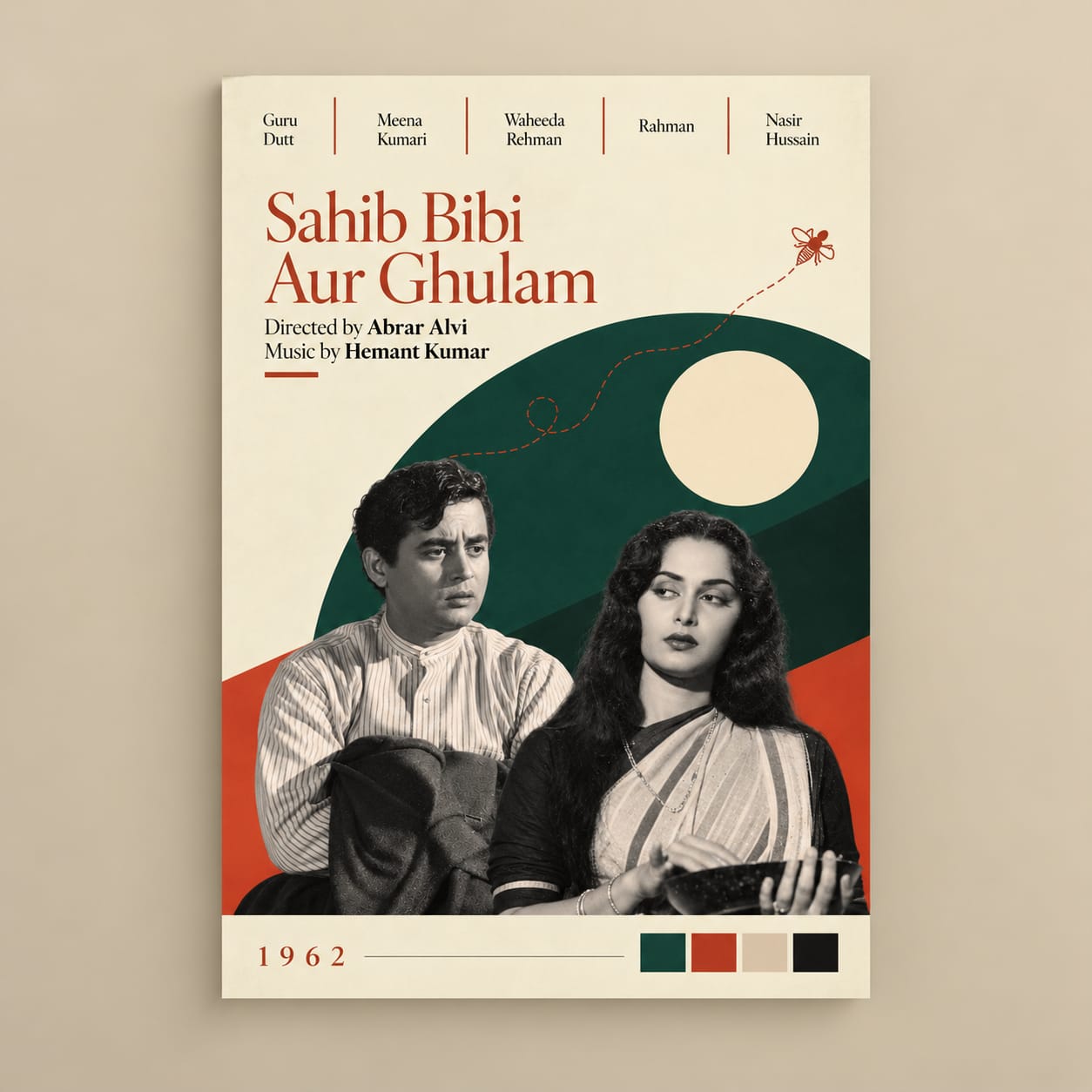 SAHIB BIBI AUR GHULAM - 1962 (POSTER 3)