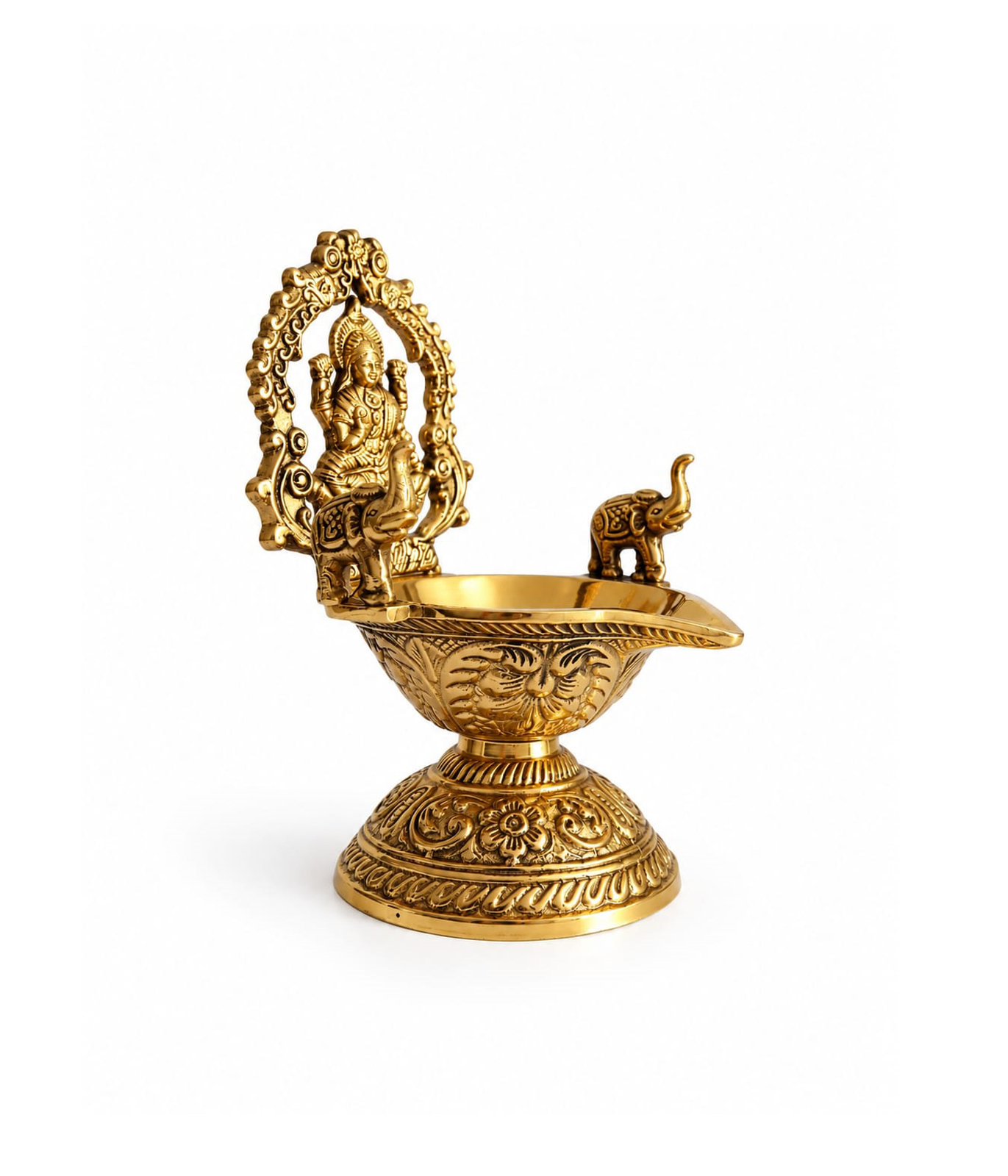 KANAK LAKSHMI DEEPAM – ORNATE BRASS DIYA