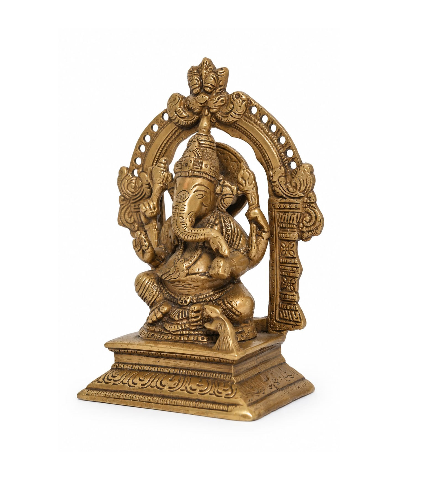 GAJANAN VIGHNAHARTA – BRASS GANESHA IDOL