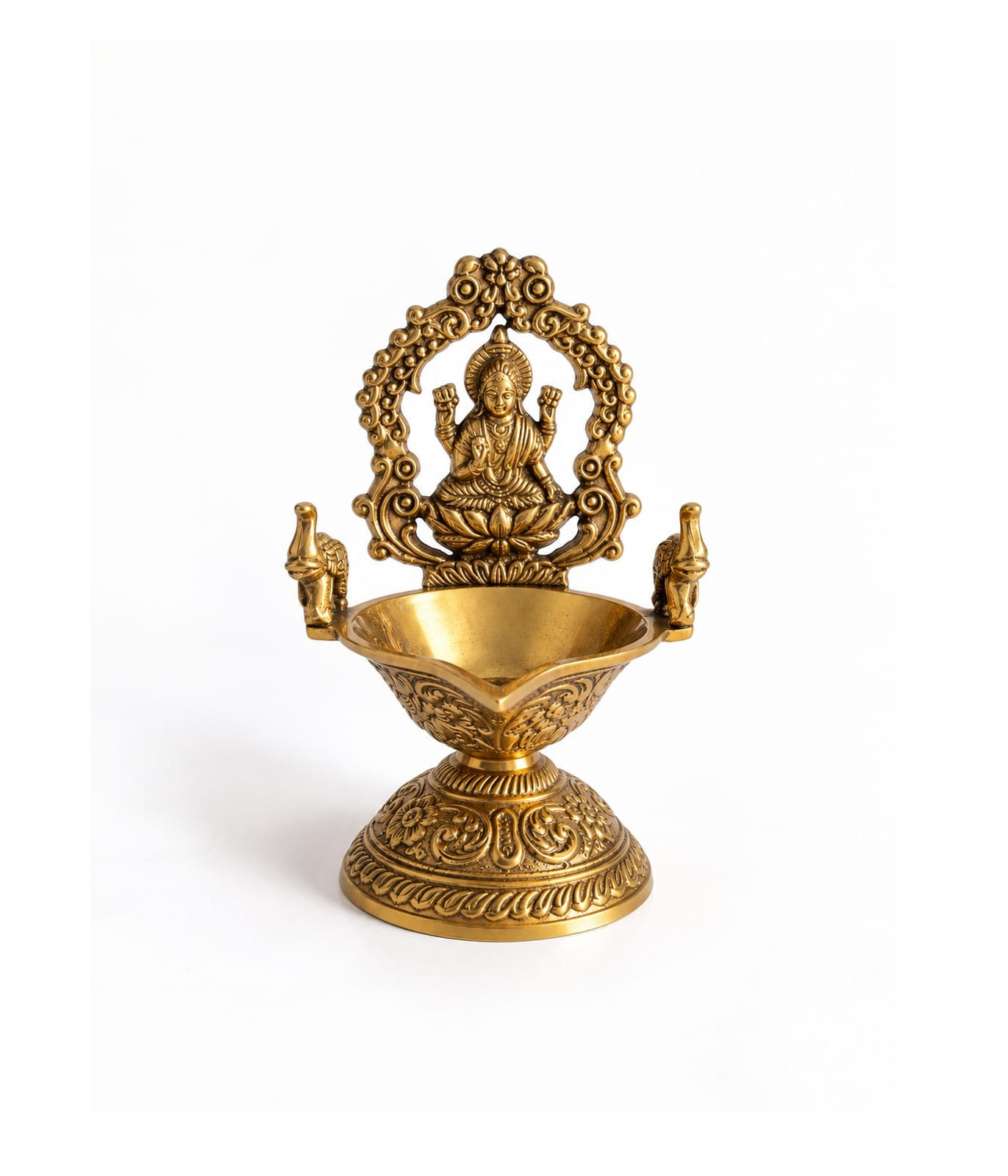 KANAK LAKSHMI DEEPAM – ORNATE BRASS DIYA