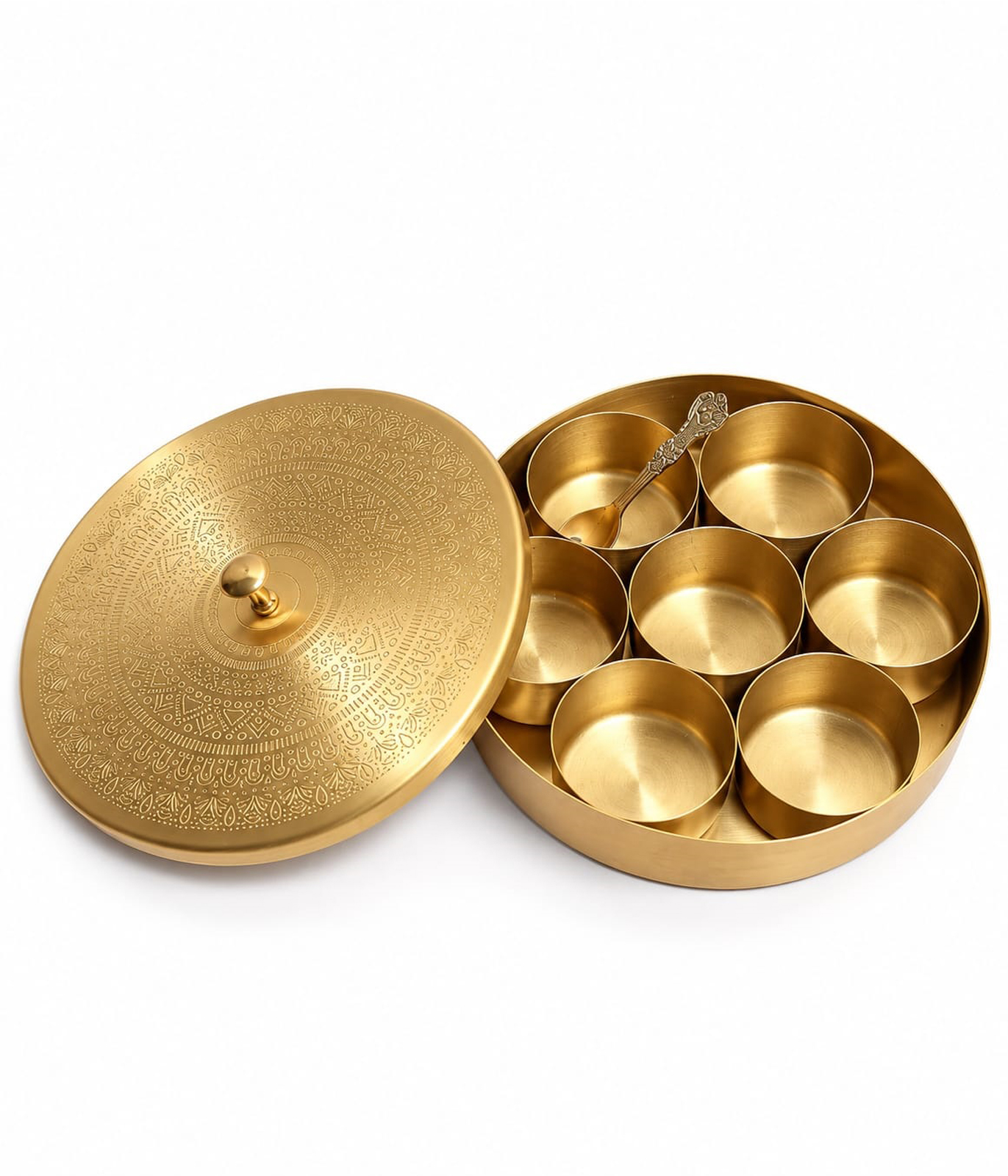 BRASS HERITAGE MASALA DABBA