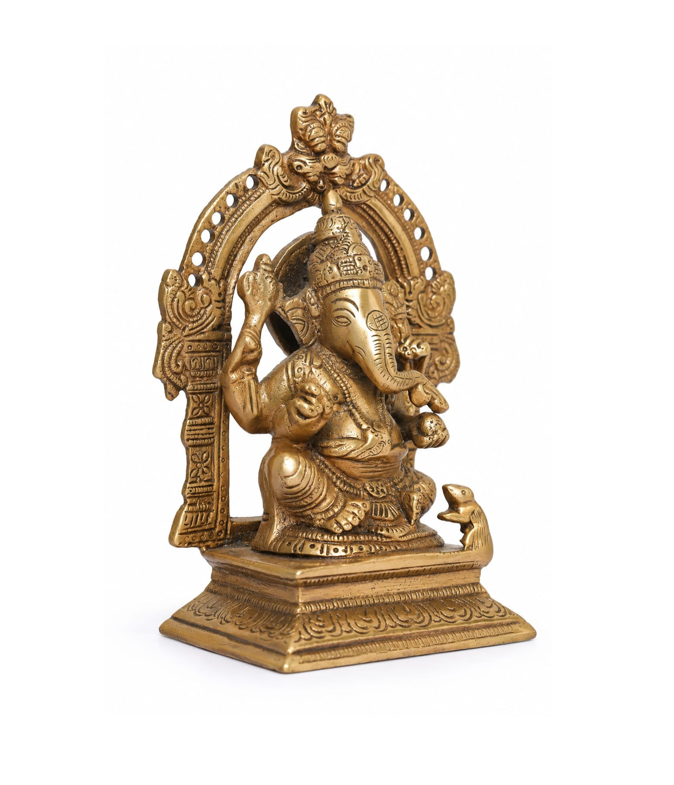 GAJANAN VIGHNAHARTA – BRASS GANESHA IDOL