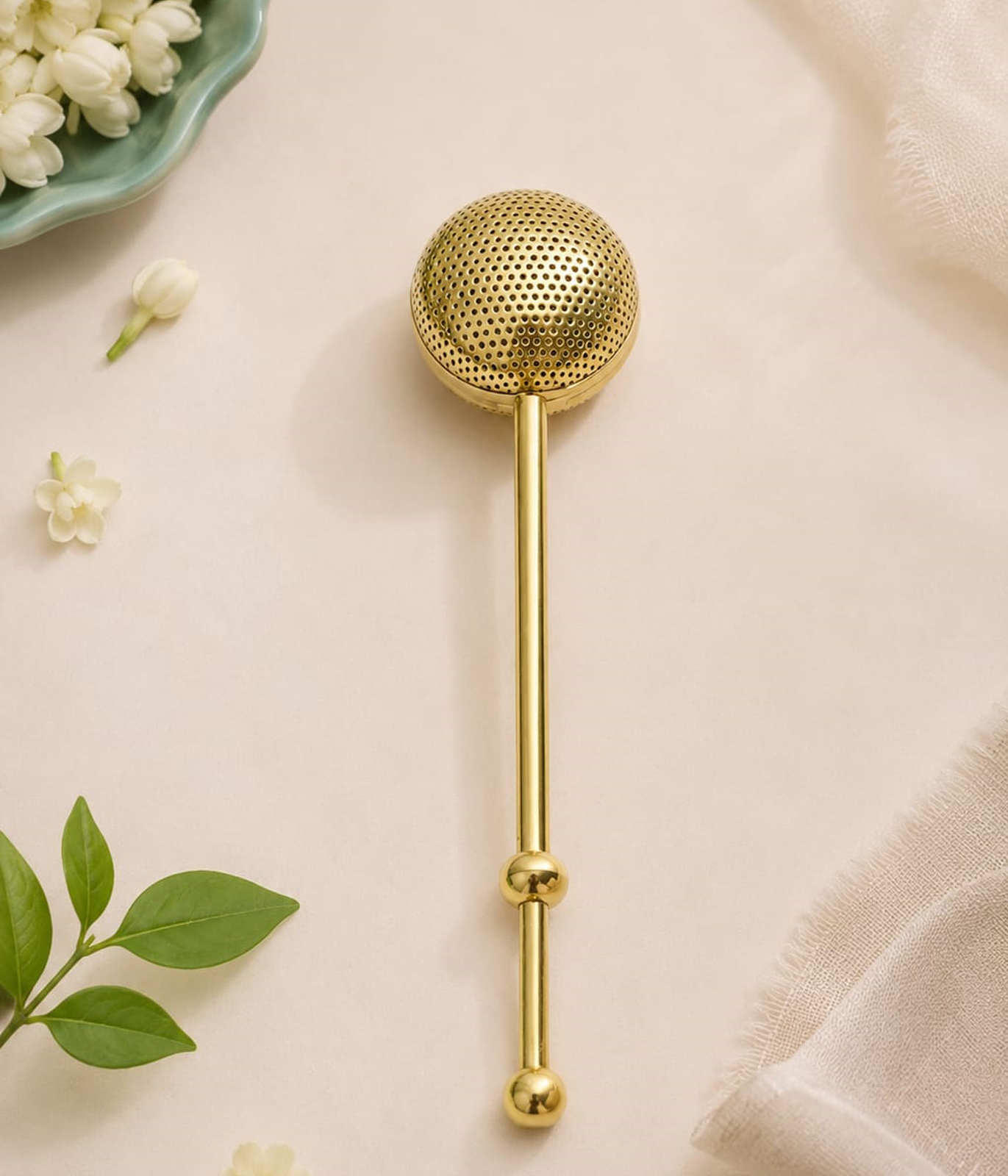 BRASS INFUSER BALL STRAINER