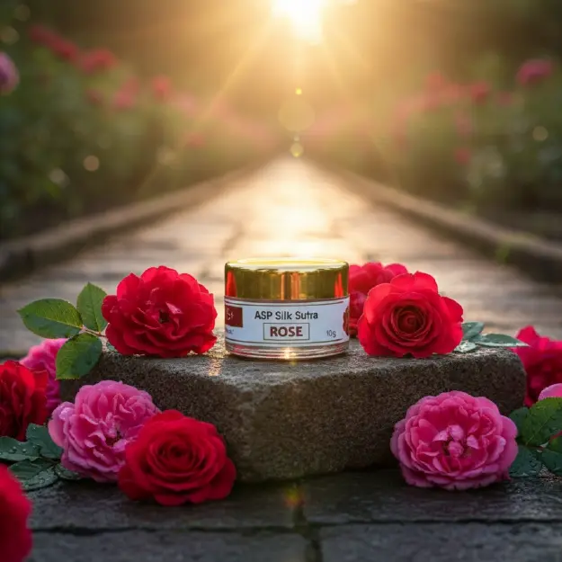 ASP SILK SUTRA ROSE LIP BALM SPF 15 (10 GM)