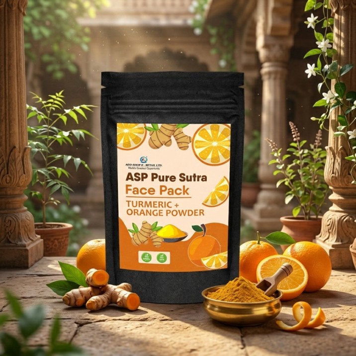 ASP PURE SUTRA FACE PACK TURMERIC AND ORANGE POWDE
