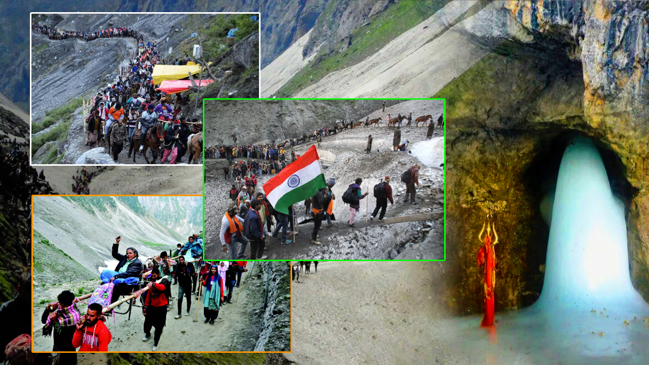 अमरनाथ यात्रा मे भक्तों का जमावड़ा, यात्रियों का तीसरा जत्था रवाना