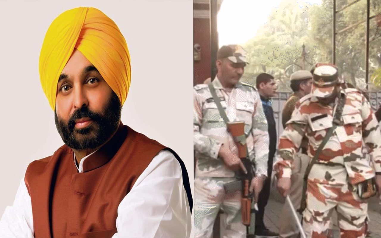 पंजाब CM 'भगवत मान' के दिल्ली आवास पर चुनाव आयोग का छापा