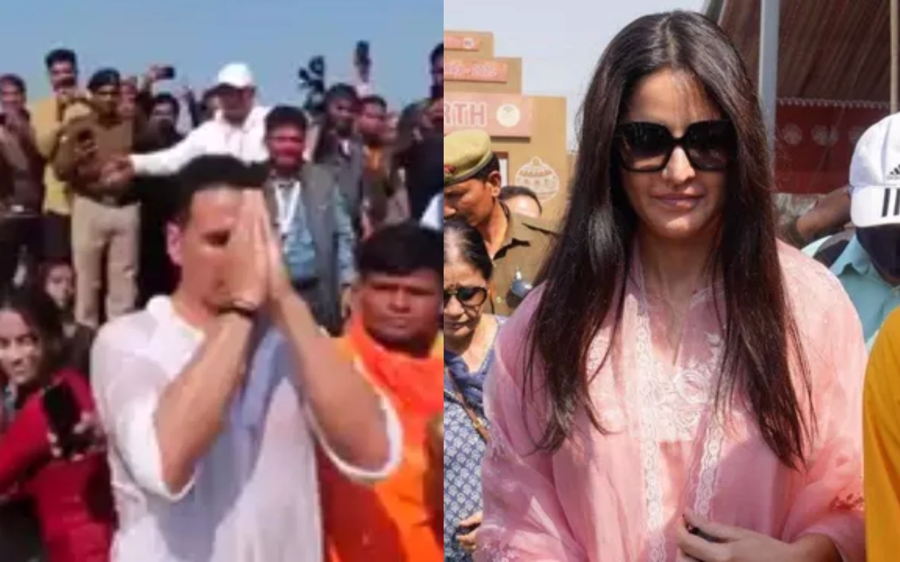 महाकुंभ में अक्षय कुमार-कैटरीना कैफ ने डुबकी लगाई, एक्टर ने की CM योगी की तारीफ