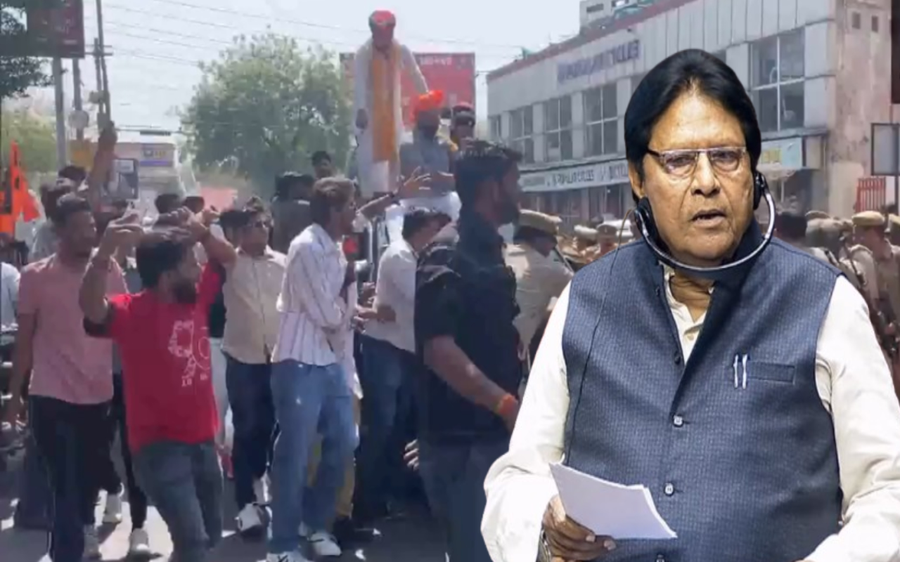 राणासांगा को गद्दार कहने वाले सपा सांसद के घर हमला, बुलडोजर लेकर पहुंचे करणी सेना के कार्यकर्ता