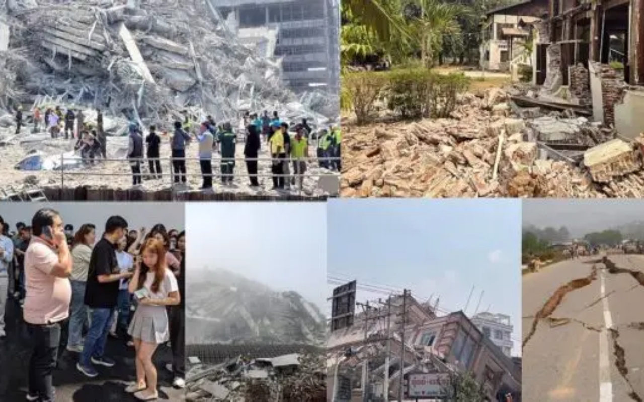 म्यांमार में भूकंप से तबाही, 10 हजार लोगों के मरने की आशंका,1 हजार की मौत, बैंकॉक इमारत मे कई लोग फंसे