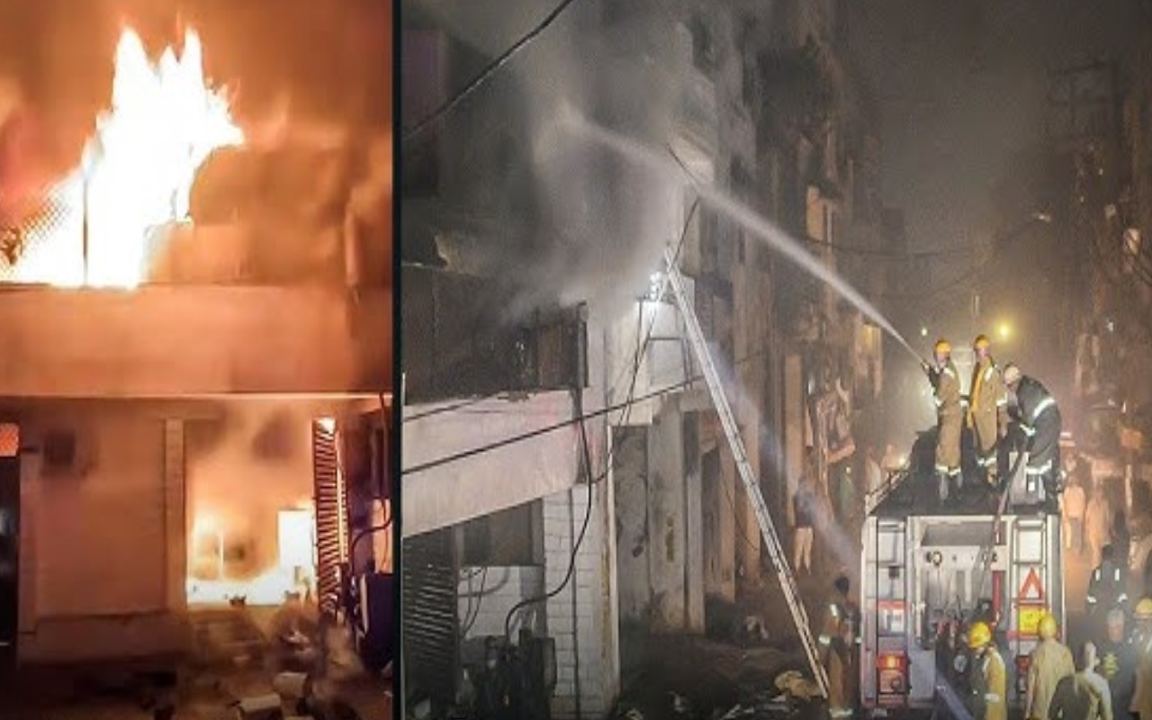 कानपुर में बड़ा हादसा, पति-पत्नी समेत 3 बेटियां जिंदा जलीं, 4 मंजिल इमारत में लगी थी आग