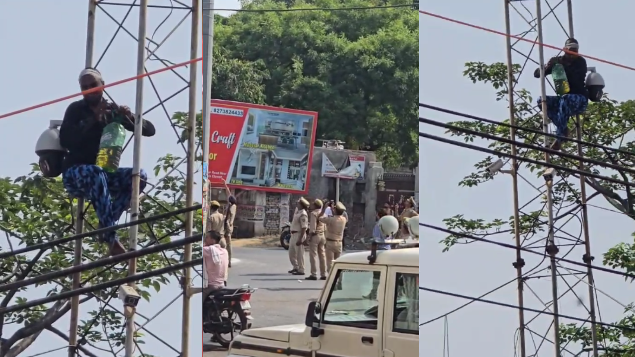 इटावा में युवक का हाइवोल्टेज ड्रामा, प्रशासन बनाता रहा वीडियों, फिर हुआ यें