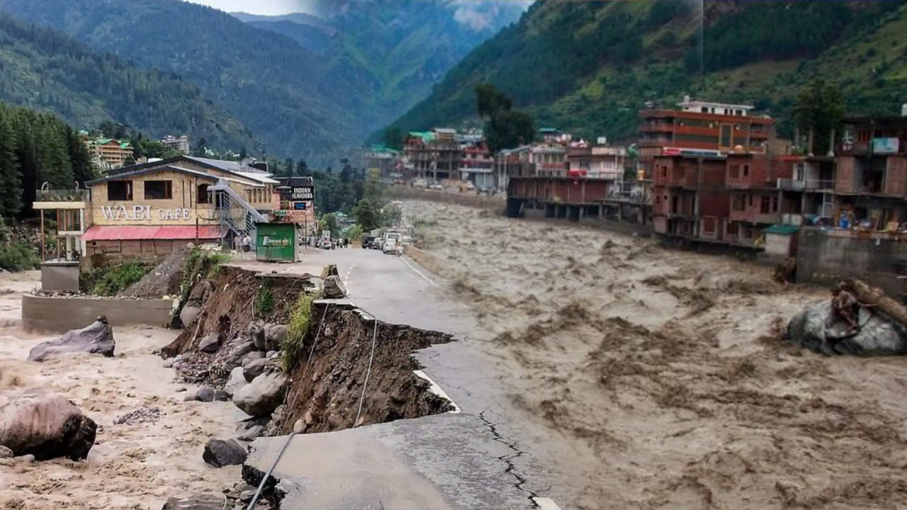 हिमाचल मे कुदरत का कहर, चंबा-मंडी में 5 पुल बहे, अब तक 75 लोगो की मौत