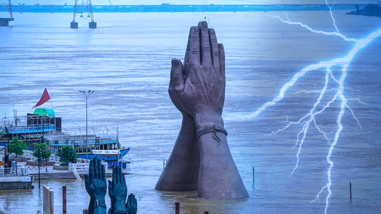 उत्तर प्रदेश में बारिश और बाढ़ का कहर: 45 जिलों में   बारिश, स्कूल बंद