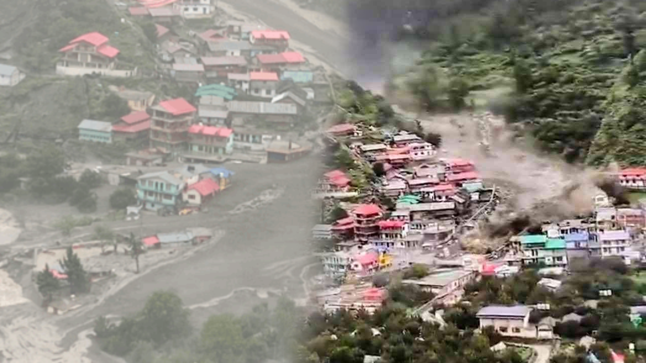 उत्तराखंड मे कुदरत का कहर, धराली में बादल फटने से पूरा गांव मलबे में तब्दील, 4 की मौत, देखे वीडियो