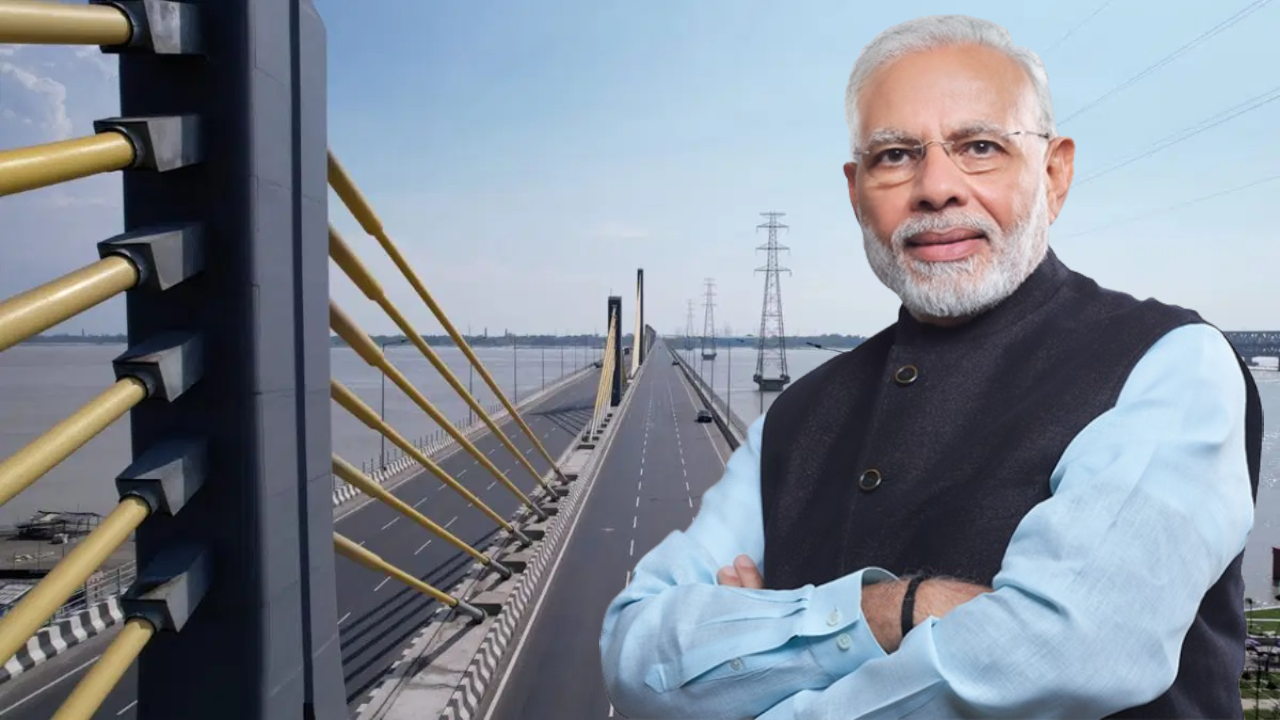बेगूसराय में पीएम मोदी ने किया 6 लेन ब्रिज का उद्घाटन,  नीतीश कुमार के साथ पुल पर घूमे