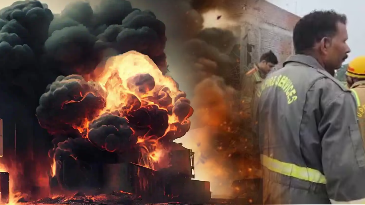 लखनऊ में पटाखा फैक्ट्री में भीषण विस्फोट: 7 की मौत, कई घायल