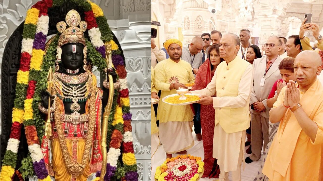 मॉरीशस के प्रधानमंत्री ने पत्नी संग किए रामलला के दर्शन, सीएम योगी ने किया स्वागत