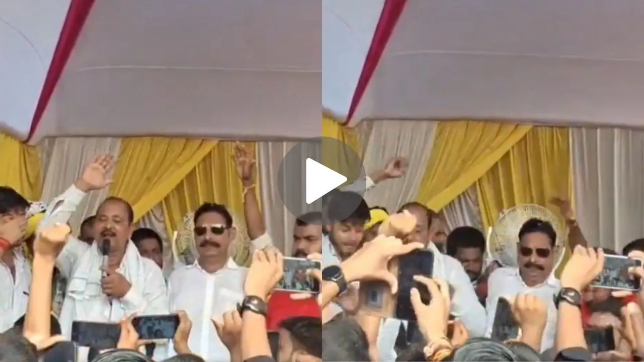 ‘अनंत सिंह जिंदाबाद’ के नारों के बीच टूटा मंच, गिर पड़े बाहुबली नेता