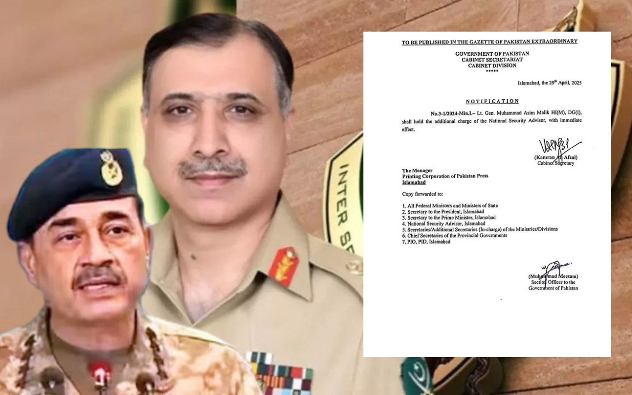 पाकिस्तान का बड़ा फैसला, ISI चीफ असीम मलिक को सौंपी नई कमान, दोनो देशों के बढ़ते तनाव के बीच हुई नियुक्ति