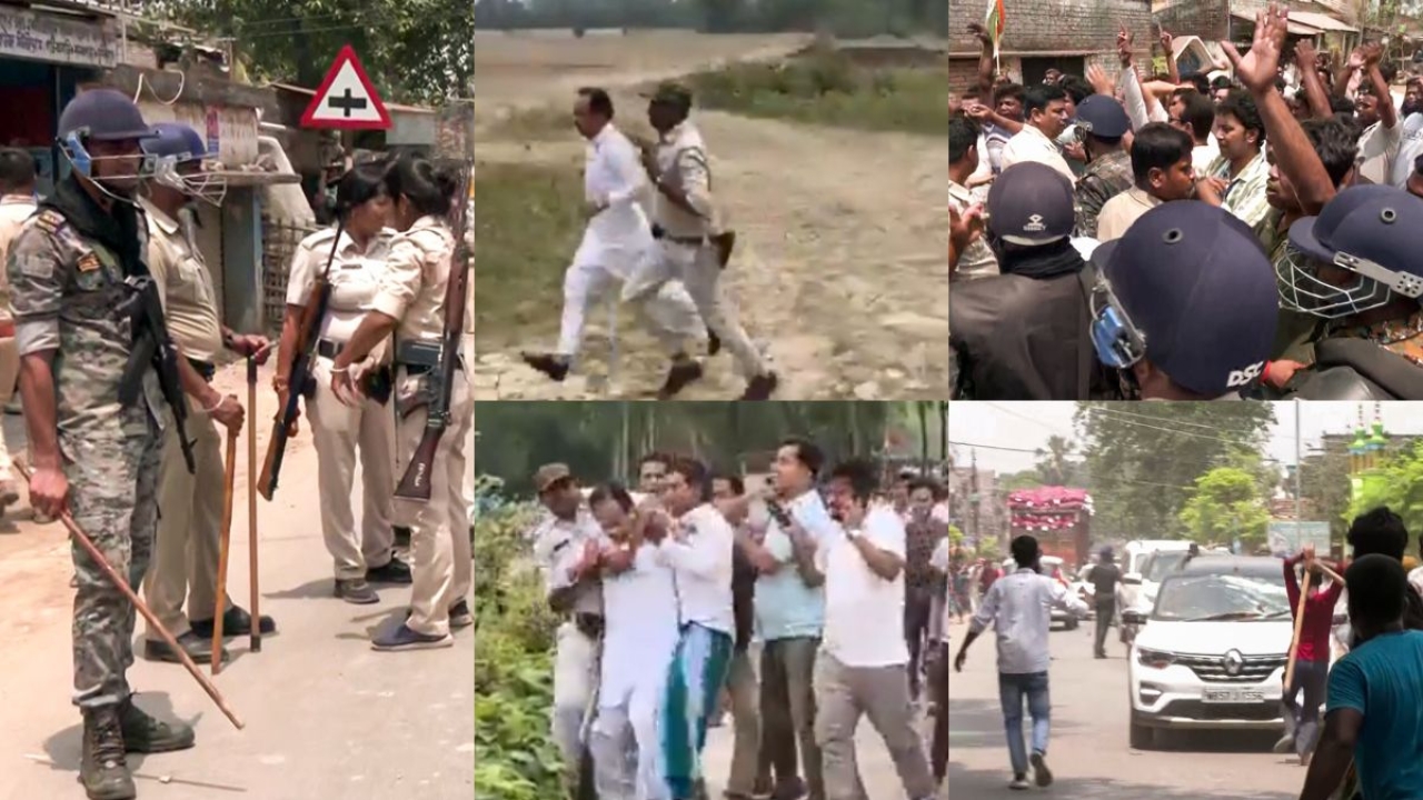 EVM विवाद से बंगाल में बवाल, पत्थरबाजी और झड़प में घायल जवान, वोटिंग के बीच तनाव चरम पर