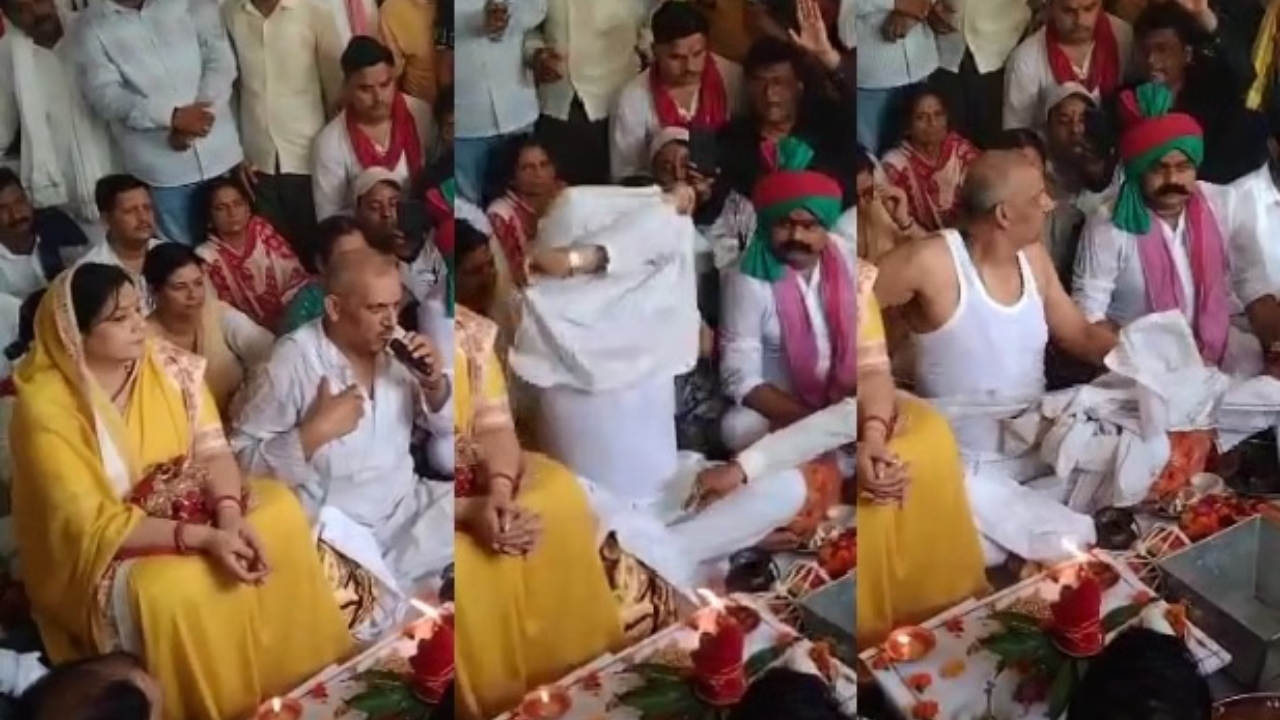 कुर्ता उतार सड़कों पर उतरे अमिताभ, स्कूल विवाद पर कानपुर की सियासत में बढ़ा संग्राम